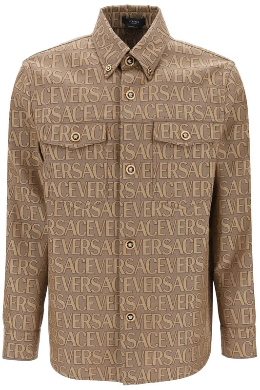 Versace versace allover overshirt jacket