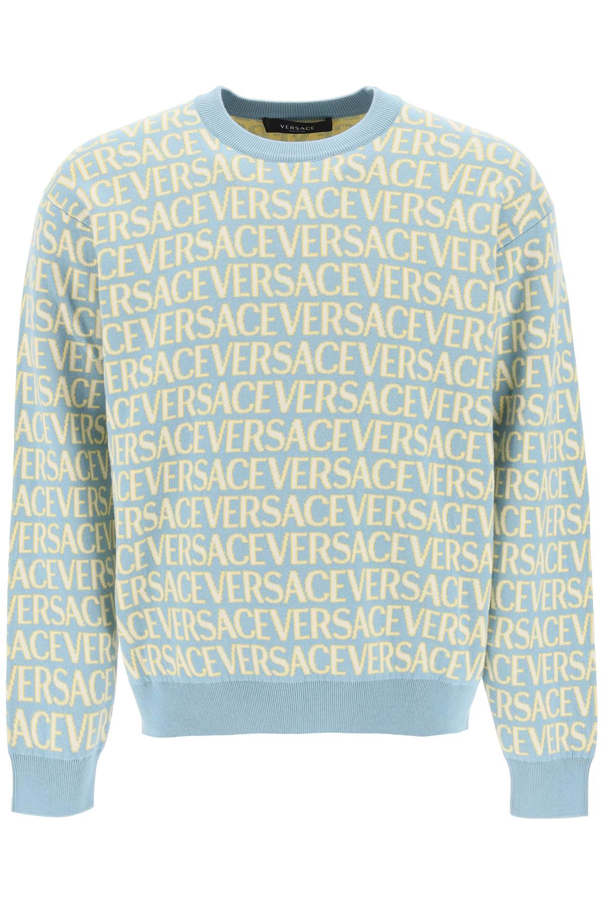 Versace Versace monogram cotton sweater