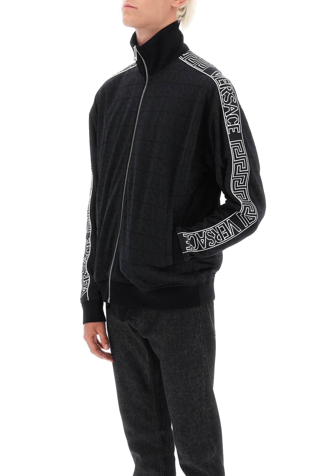 Versace Versace techno versace allover track sweatshirt