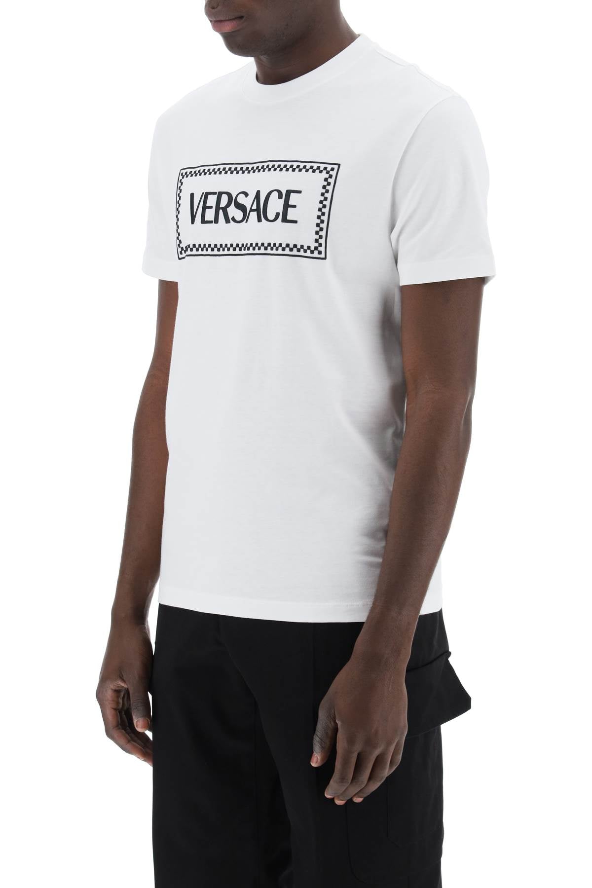Versace embroidered logo t-shirt