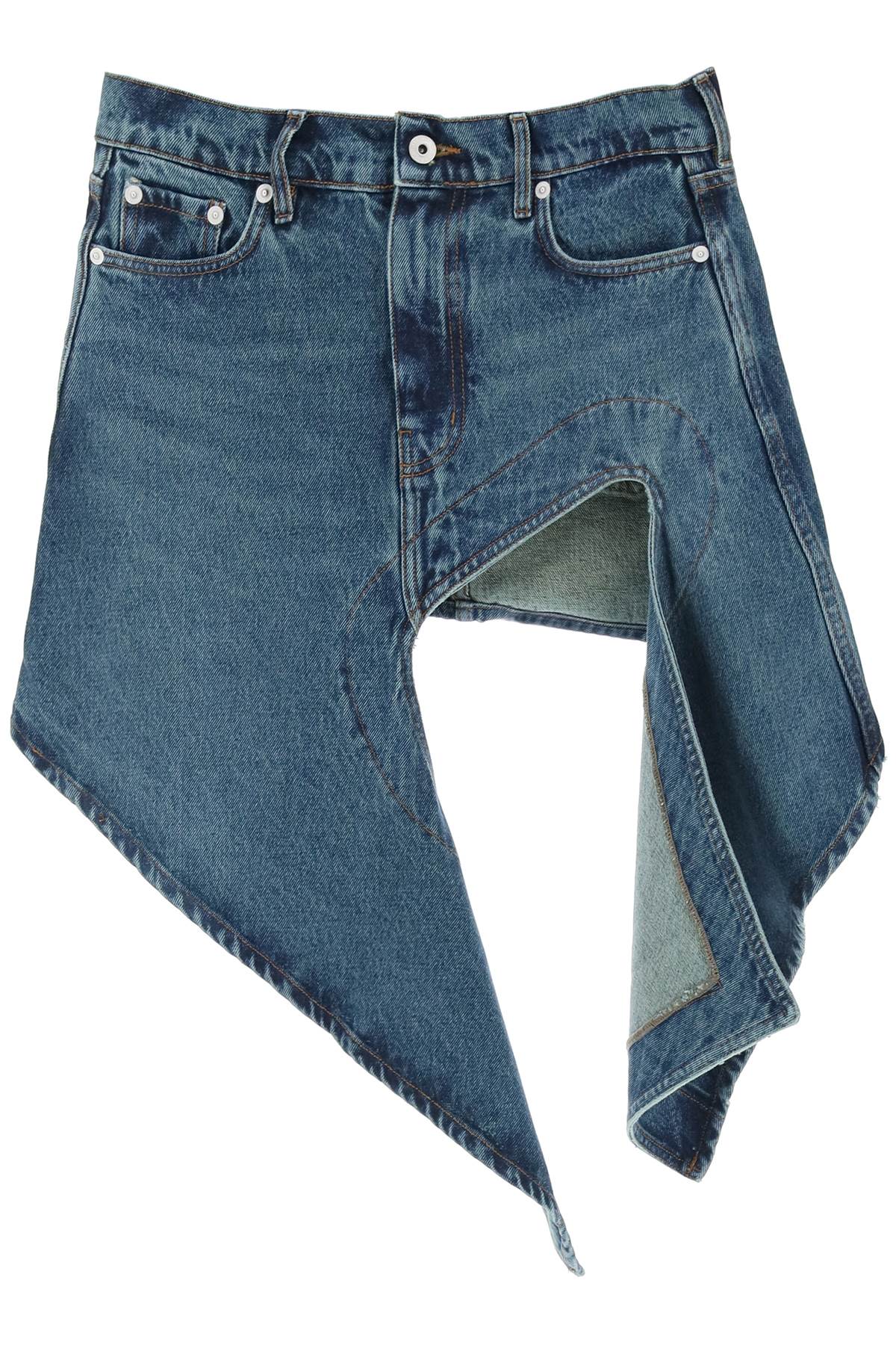 Y Project Y project denim mini skirt with cut out details
