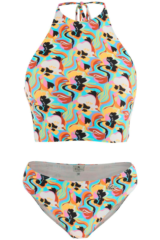 Etro Etro multicolored floral bikini set