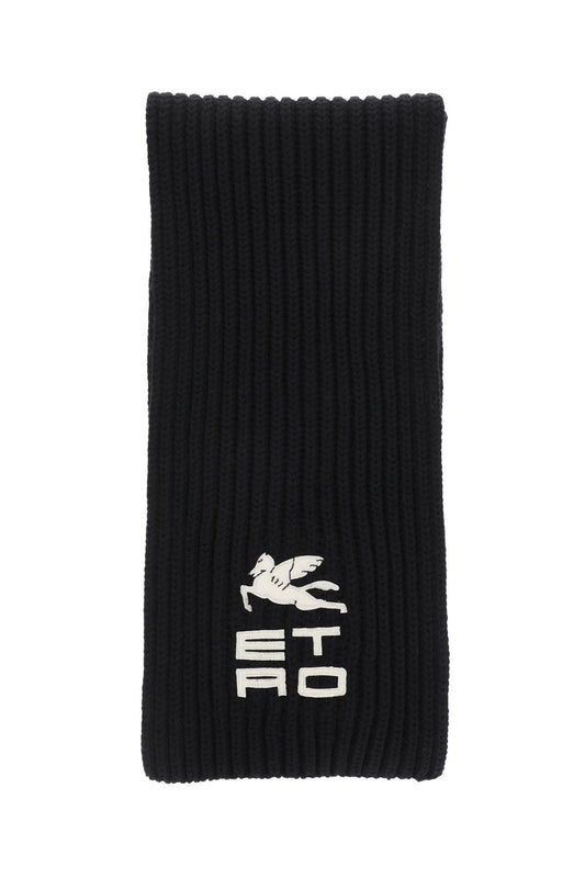 Etro Etro wool scarf with logo