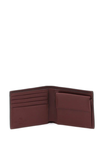Etro Etro paisley bifold wallet with pegaso logo