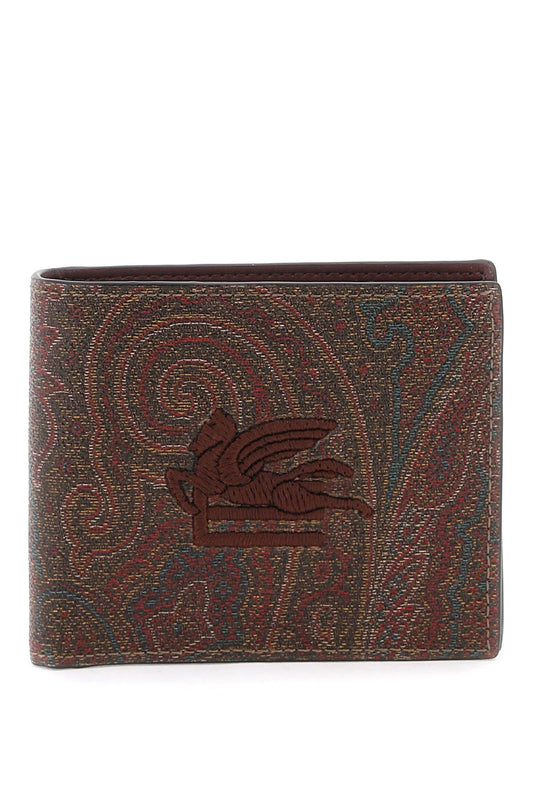 Etro Etro paisley bifold wallet with pegaso logo
