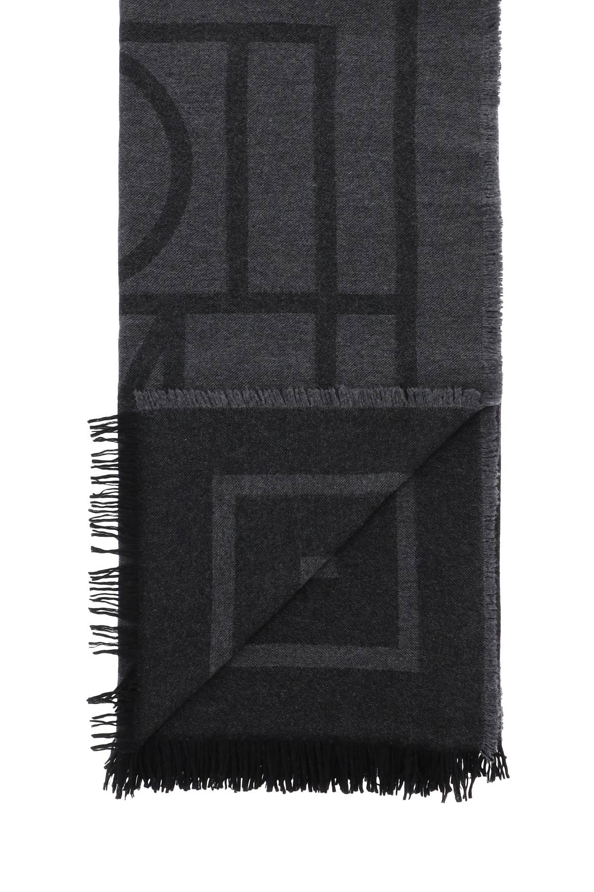 Toteme Toteme cashmere blend monogram scarf