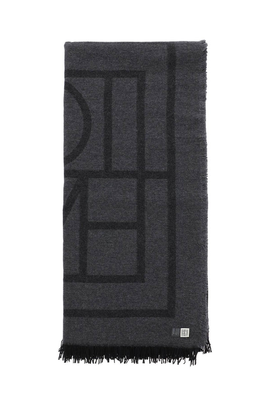 Toteme Toteme cashmere blend monogram scarf