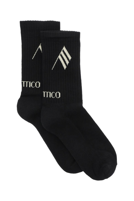 The Attico The attico logo shorts sports socks