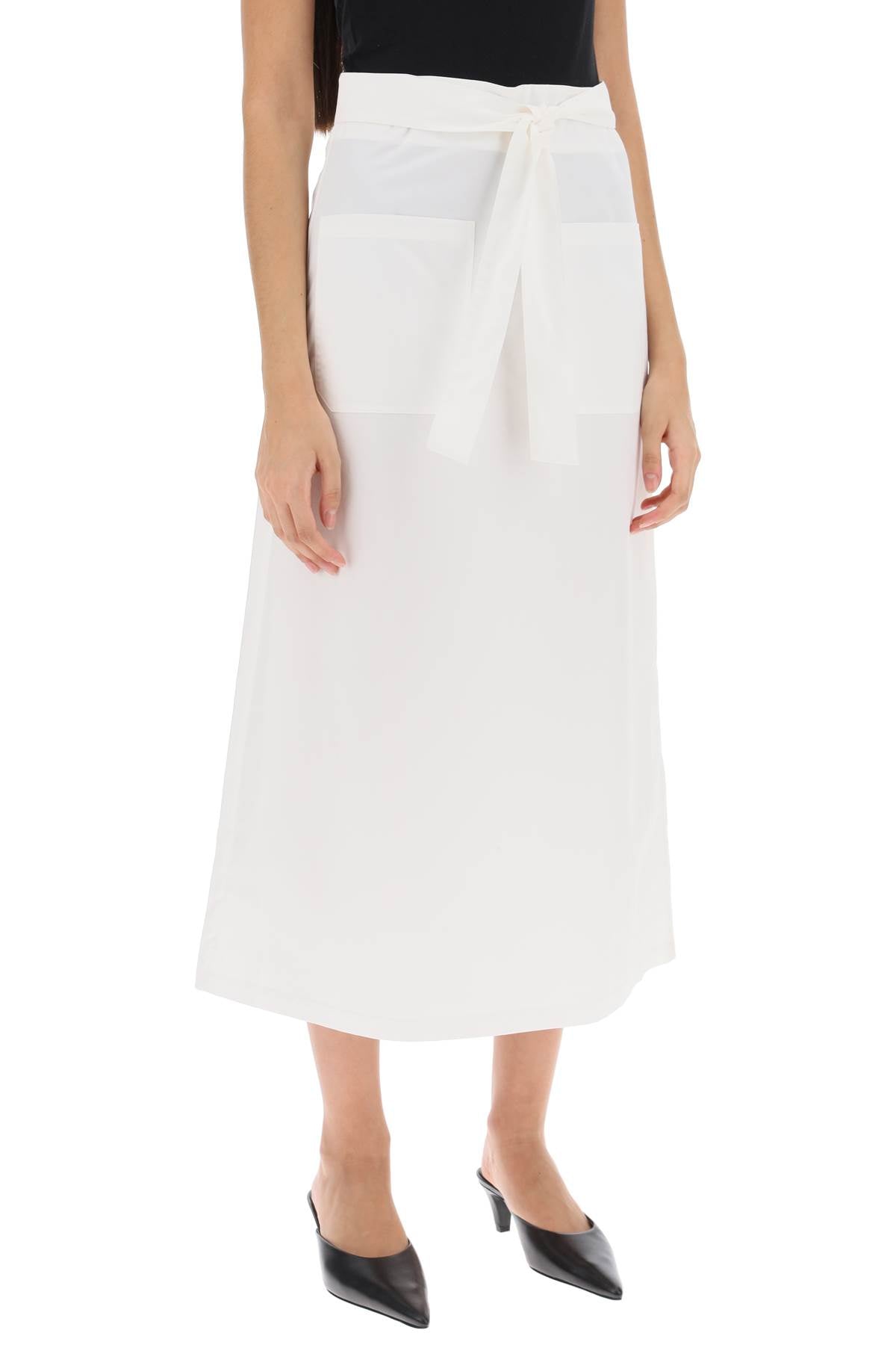 Toteme Toteme belted midi skirt