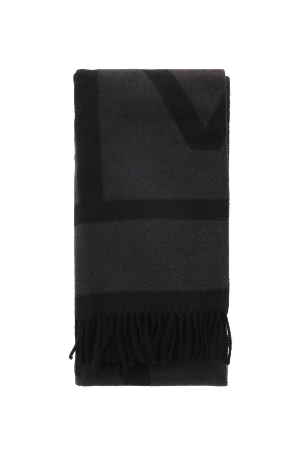 Toteme Toteme wool jacquard monogram scarf