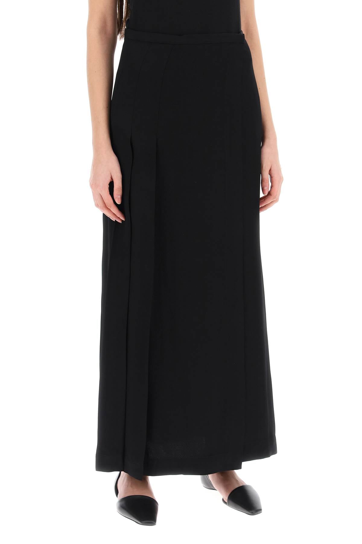 Toteme Toteme maxi wrap skirt with pockets