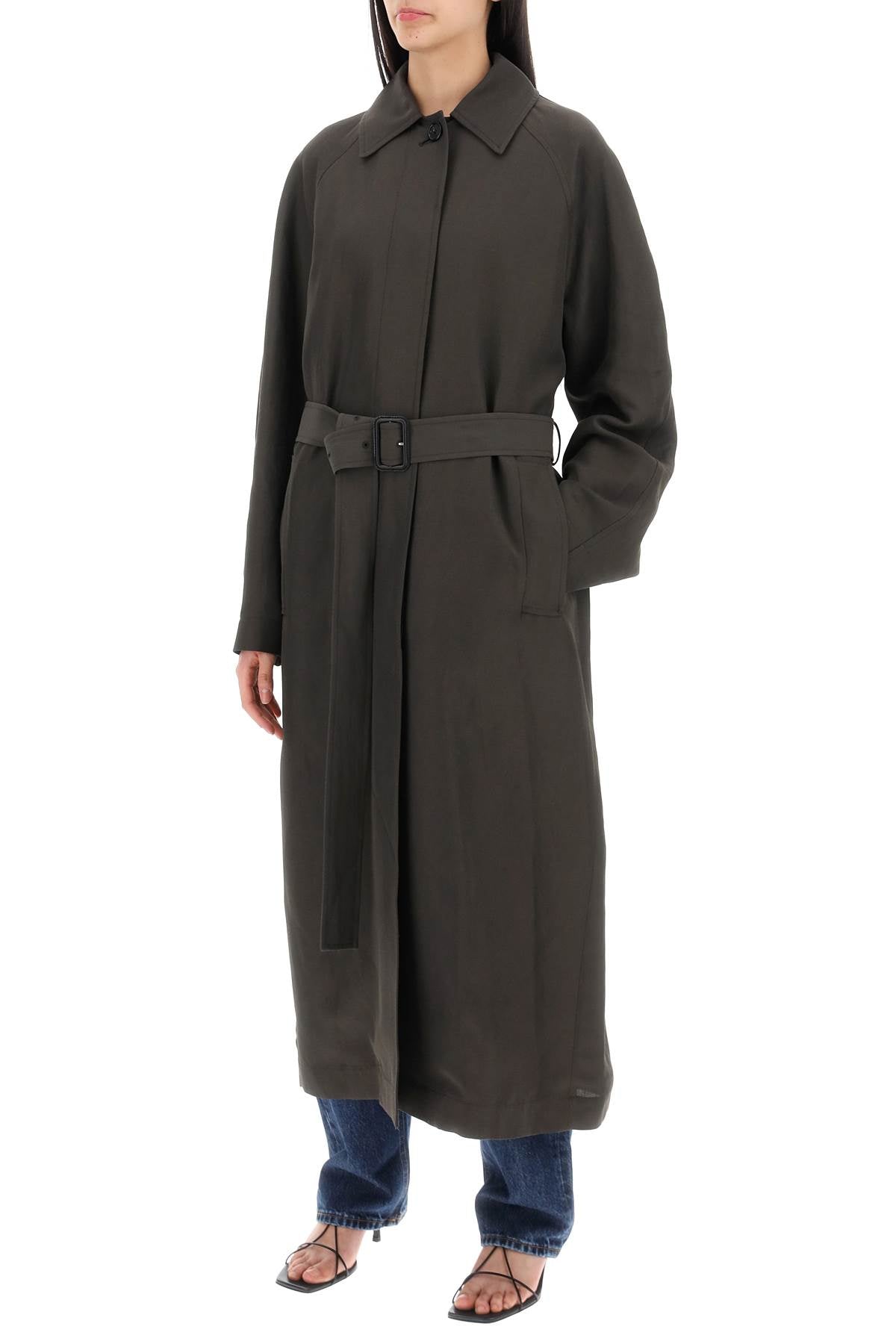 Toteme lightweight linen blend coat
