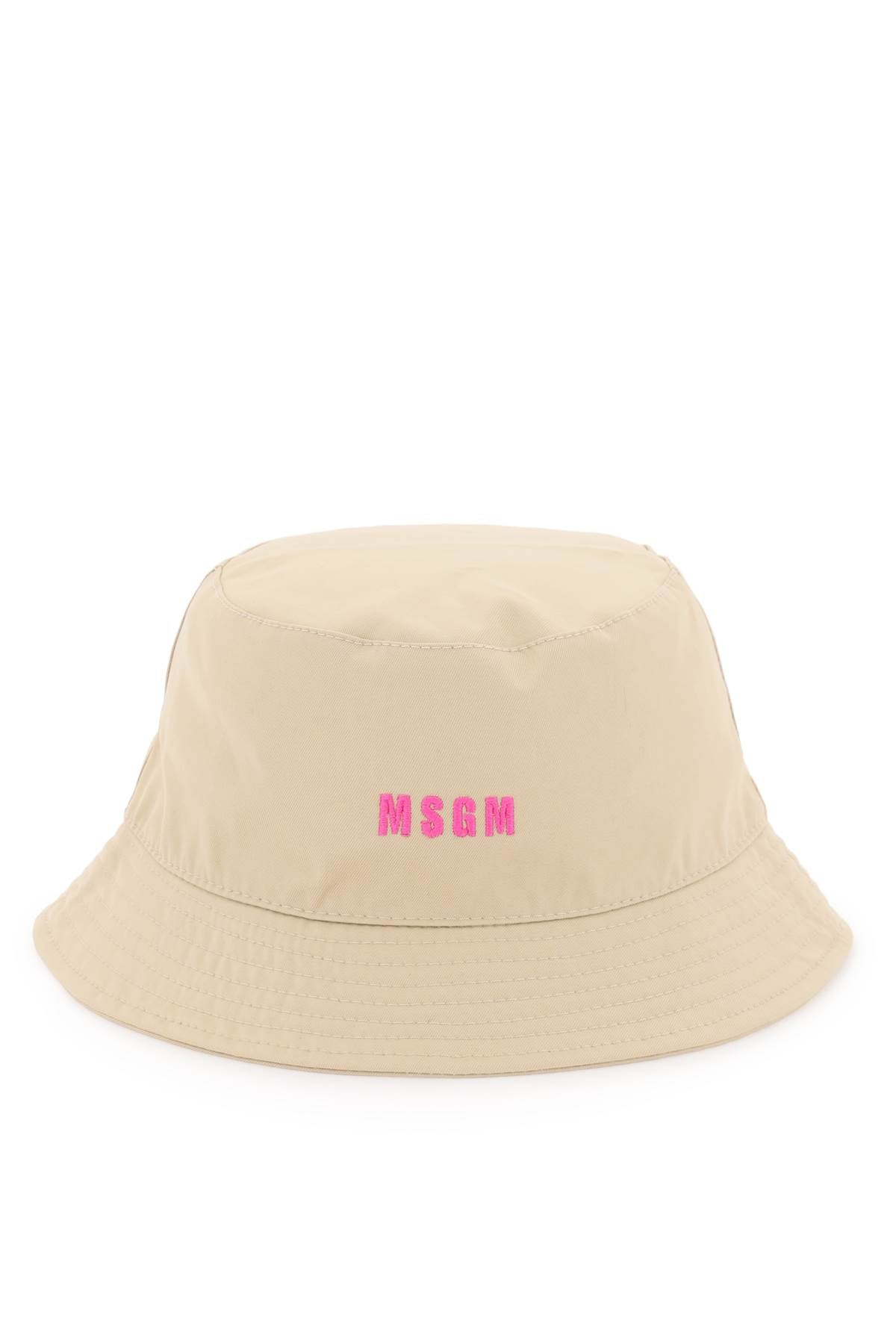 MSGM Msgm cotton bucket hat with embroidery