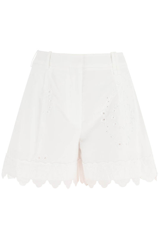 Simone Rocha Simone rocha embroidered cotton shorts