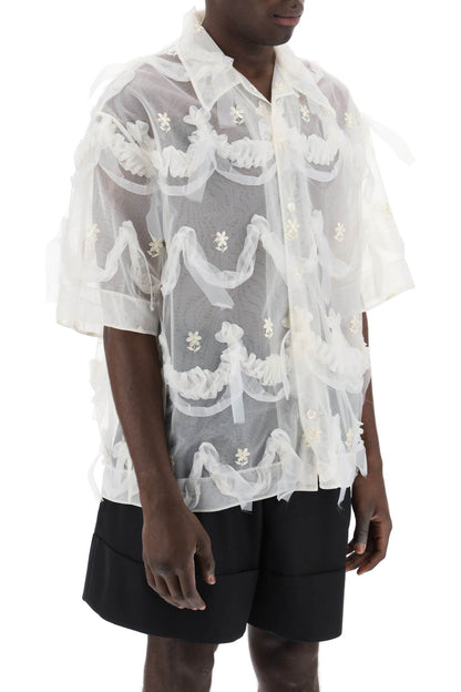 Simone Rocha Simone rocha "tulle shirt with embroidered details"