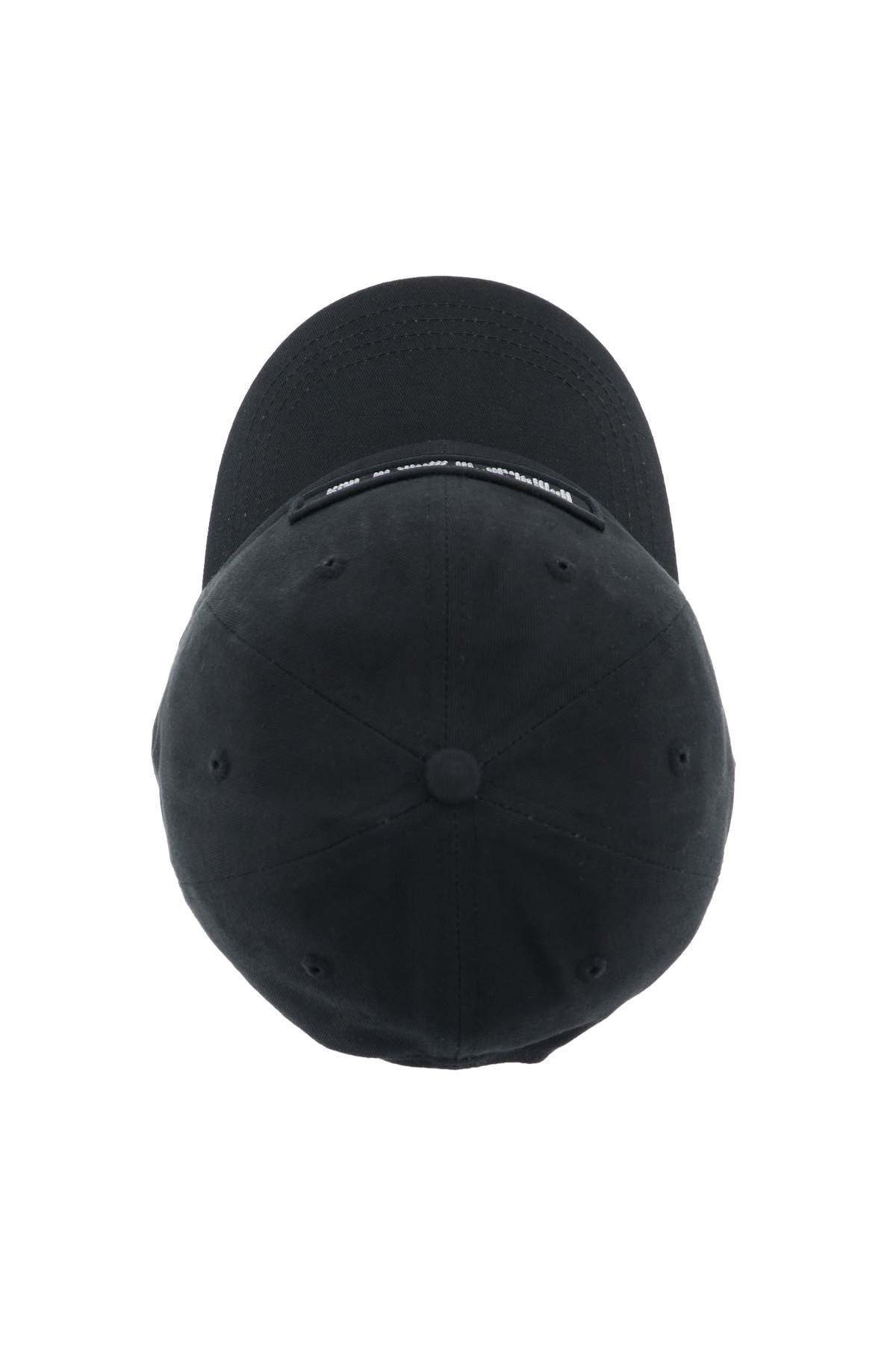 Rotate cotton baseball cap with rhinestone logo