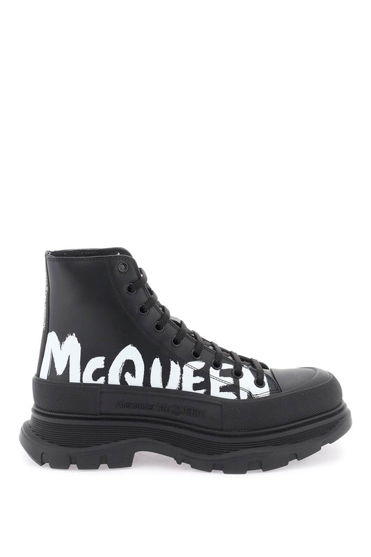 Alexander Mcqueen Alexander mcqueen 'tread slick graffiti' ankle boots