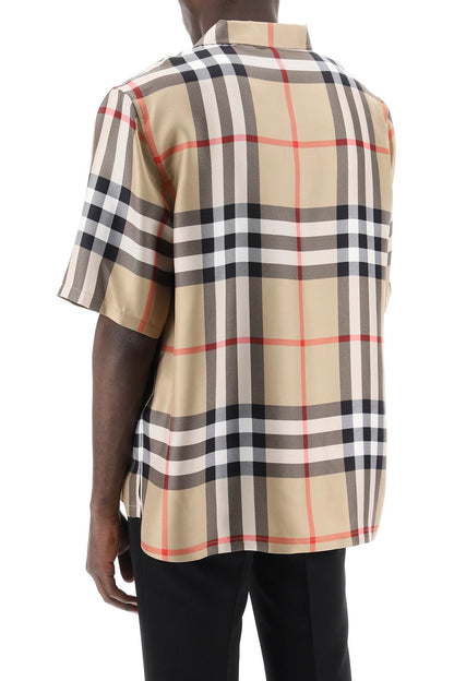 Burberry Burberry bowling shirt in tartan silk