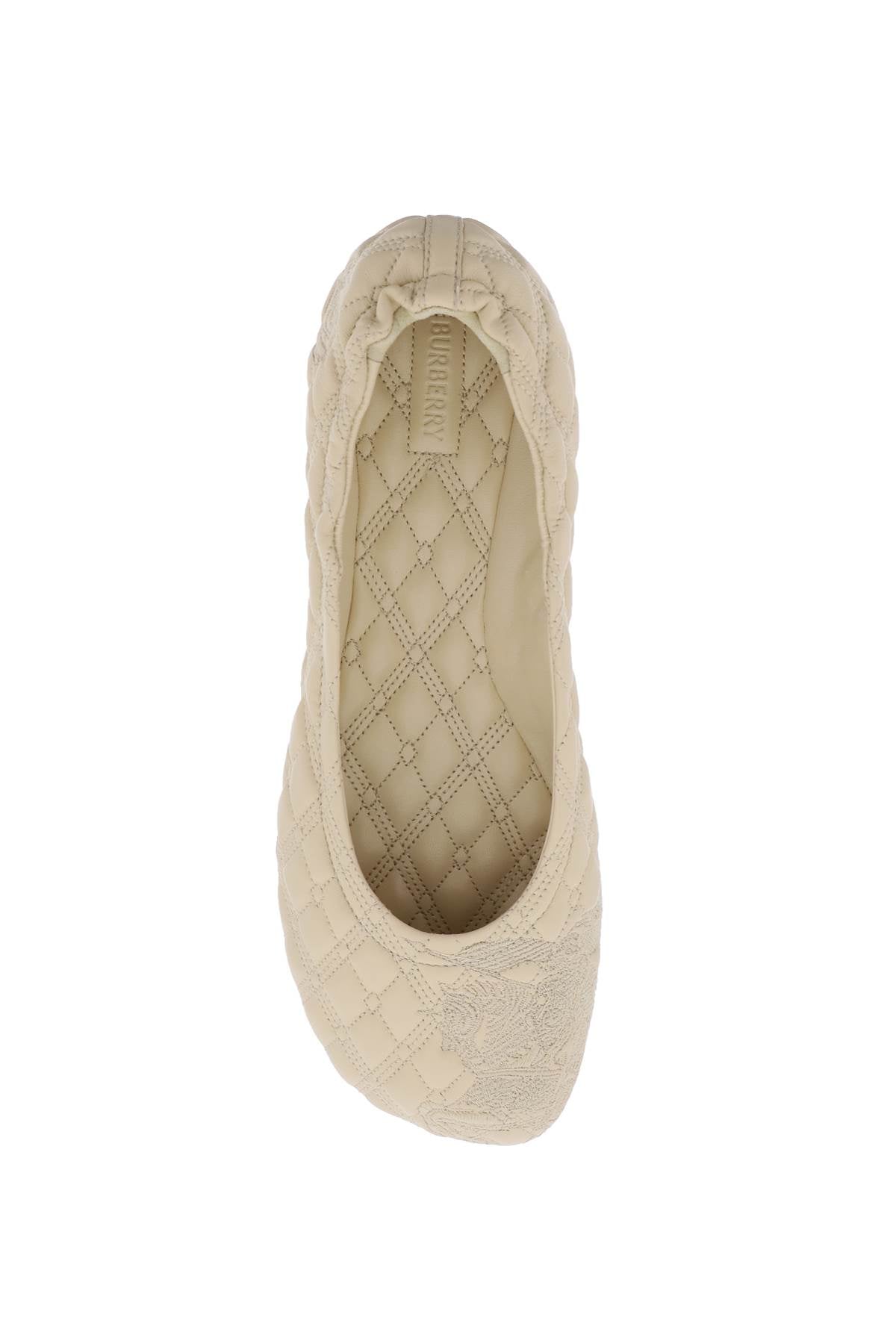 Burberry Burberry quilted leather sadler ballet flats