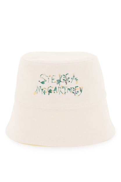 Stella McCartney Stella mccartney bucket hat with floral logo embroidery