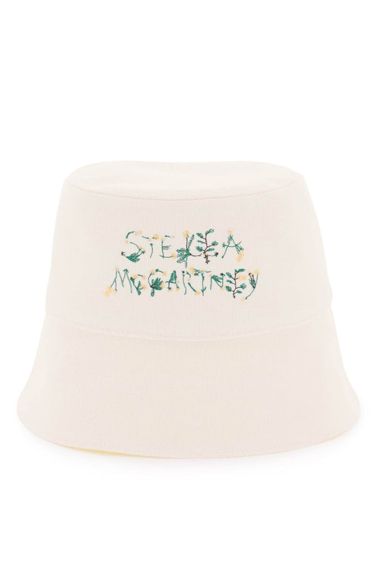 Stella McCartney Stella mccartney bucket hat with floral logo embroidery