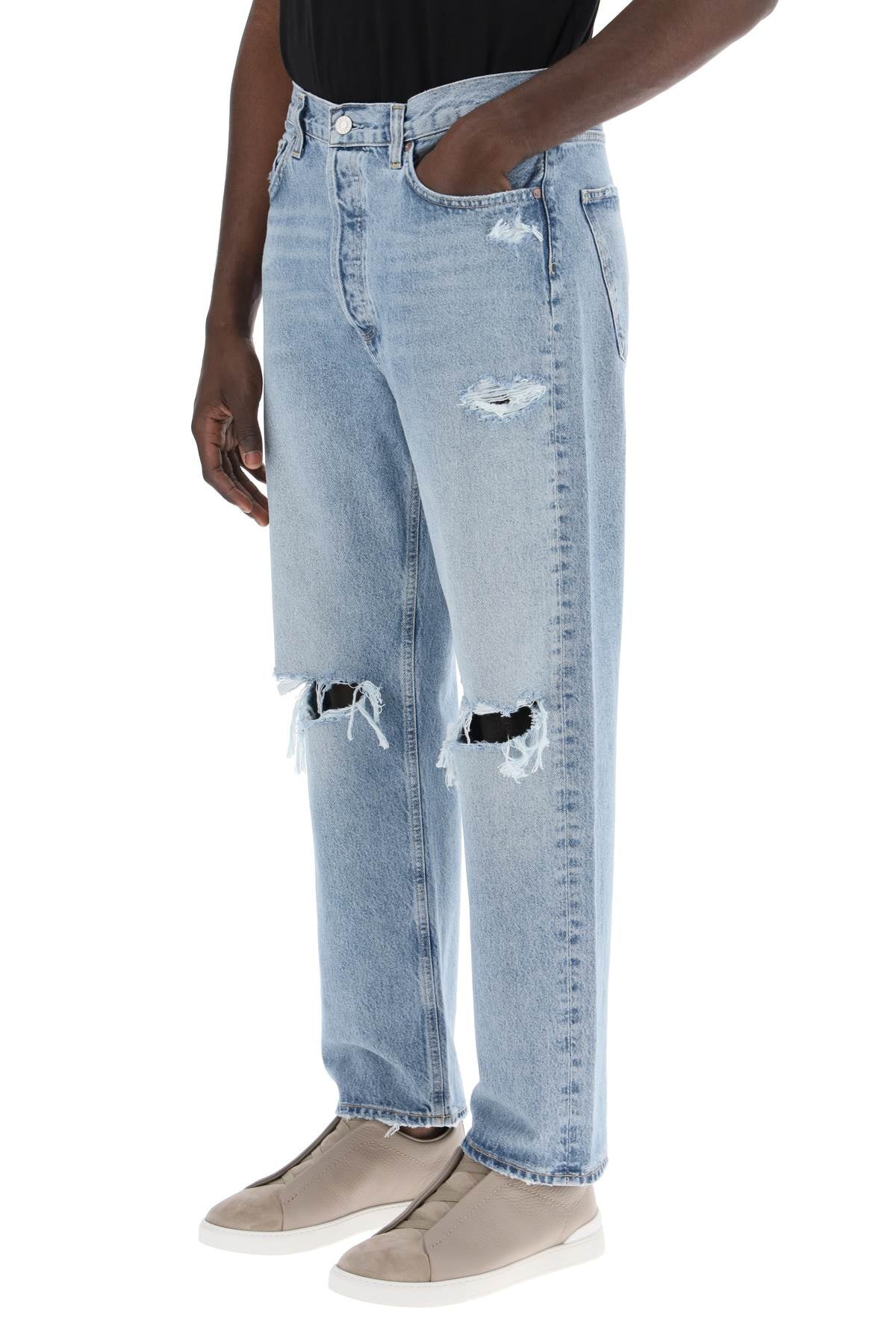 Agolde Agolde 90's destroyed jeans with distressed details