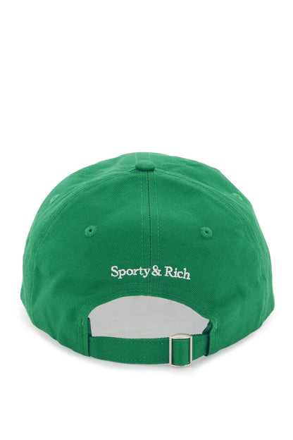 Sporty & Rich Sporty rich embroidered lettering baseball cap