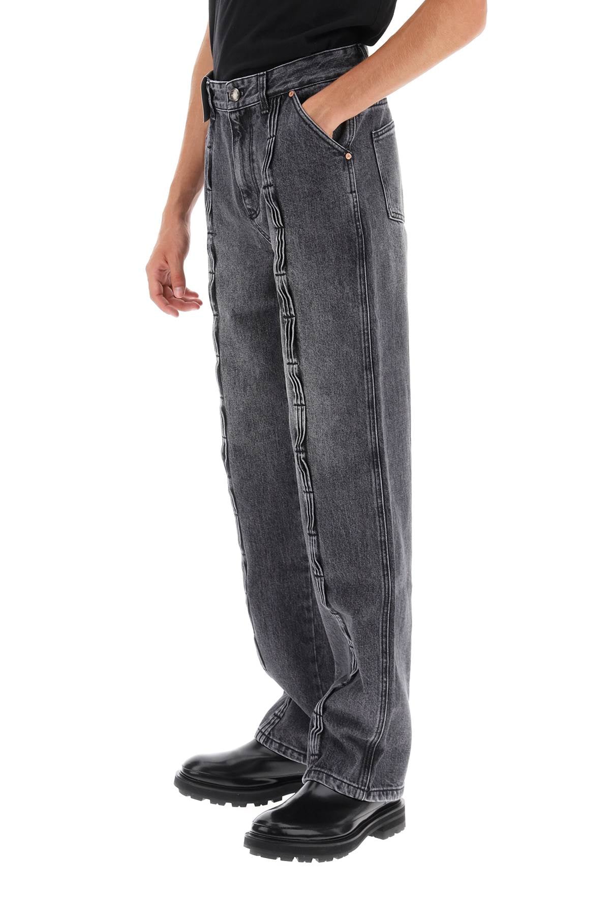 Andersson Bell Andersson bell wave wide leg jeans