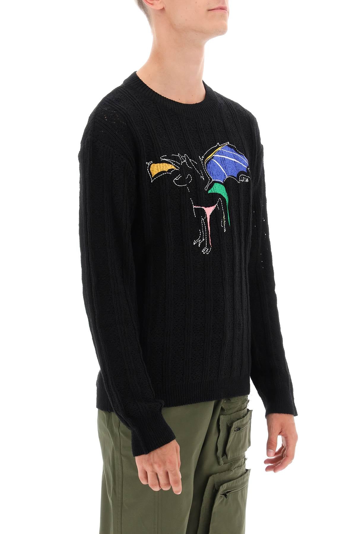 Andersson Bell Andersson bell dragon pointelle knit sweater
