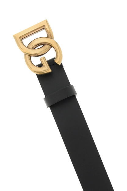 Dolce & Gabbana Dolce & gabbana lux leather belt with crossed dg logo