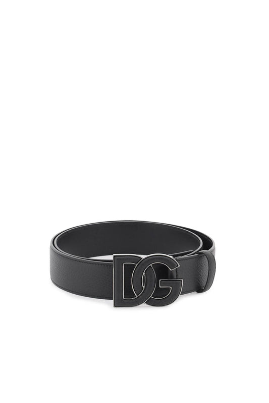 Dolce & Gabbana Dolce & gabbana leather belt with dg logo buckle