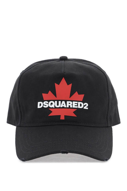 Dsquared2 Dsquared2 rubberized logo baseball cap