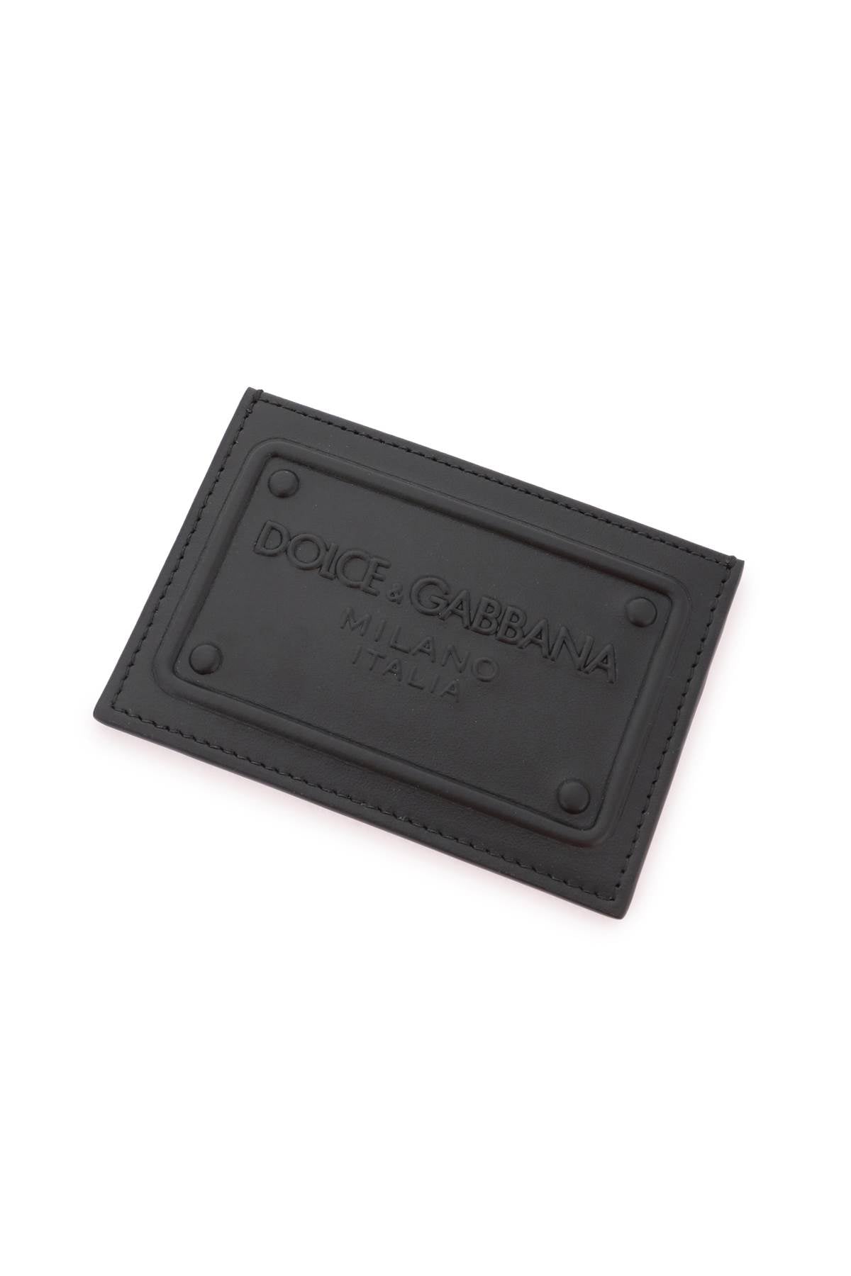 Dolce & Gabbana Dolce & gabbana embossed logo leather cardholder