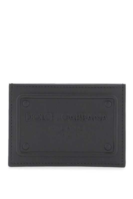 Dolce & Gabbana Dolce & gabbana embossed logo leather cardholder