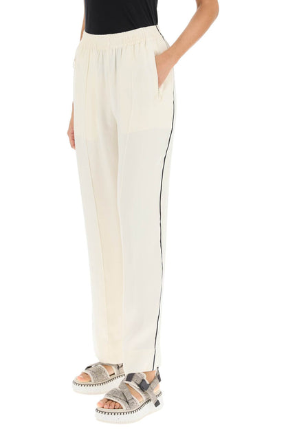 See By Chloe See by chloe piped satin pants