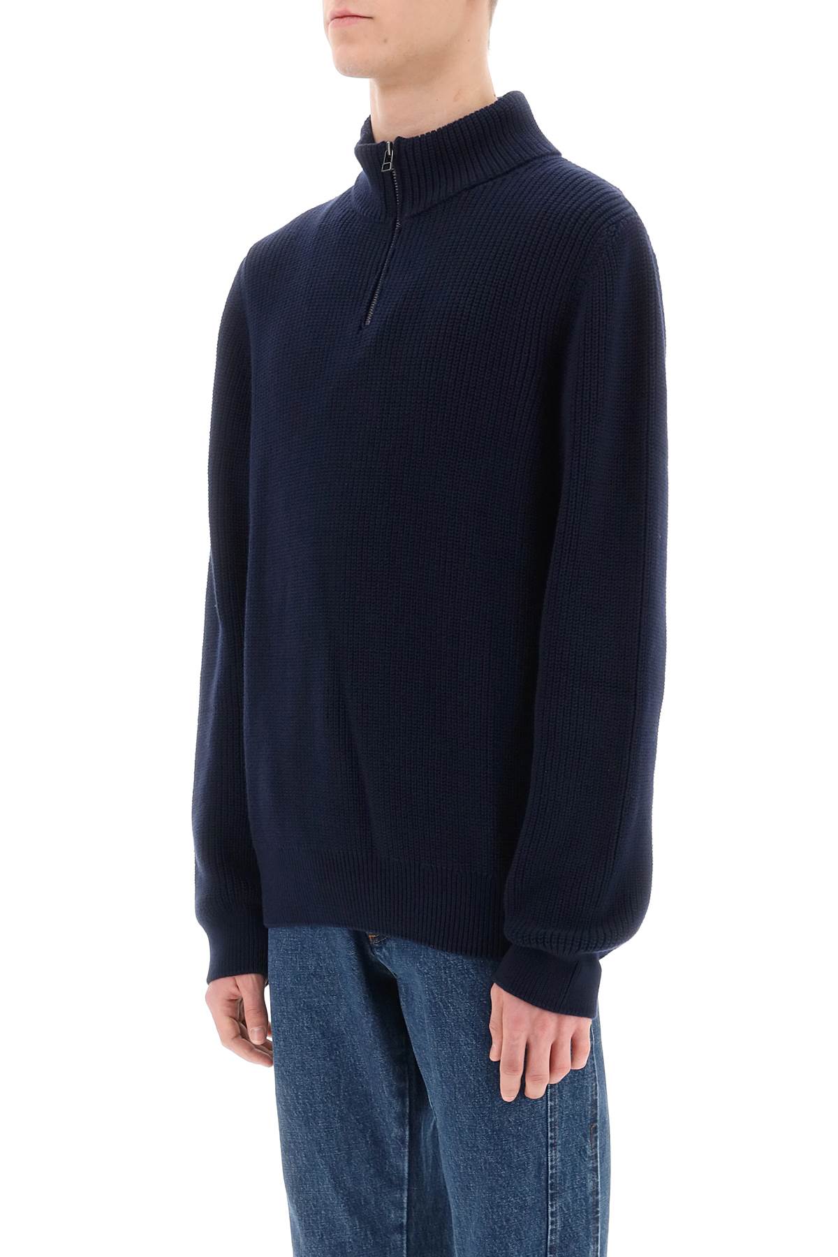 A.P.C. A.p.c. sweater with partial zipper placket