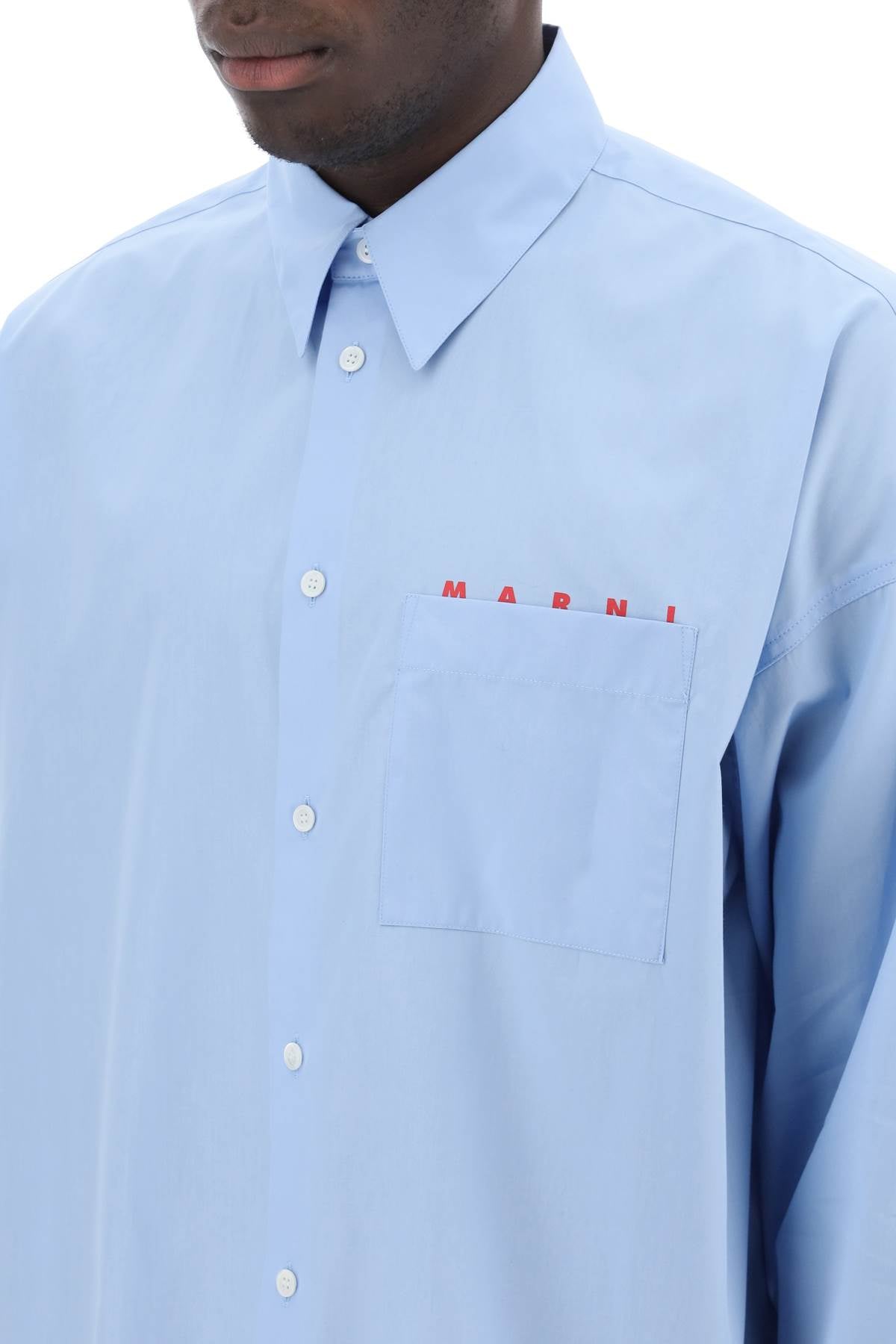 Marni Marni boxy shirt with italian collar