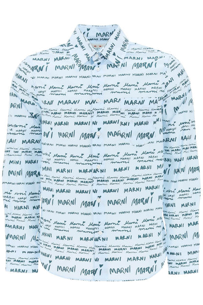 Marni Marni shirt with logo lettering motif