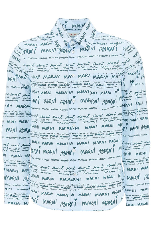 Marni Marni shirt with logo lettering motif