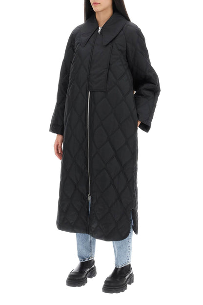 Ganni Ganni quilted oversized coat