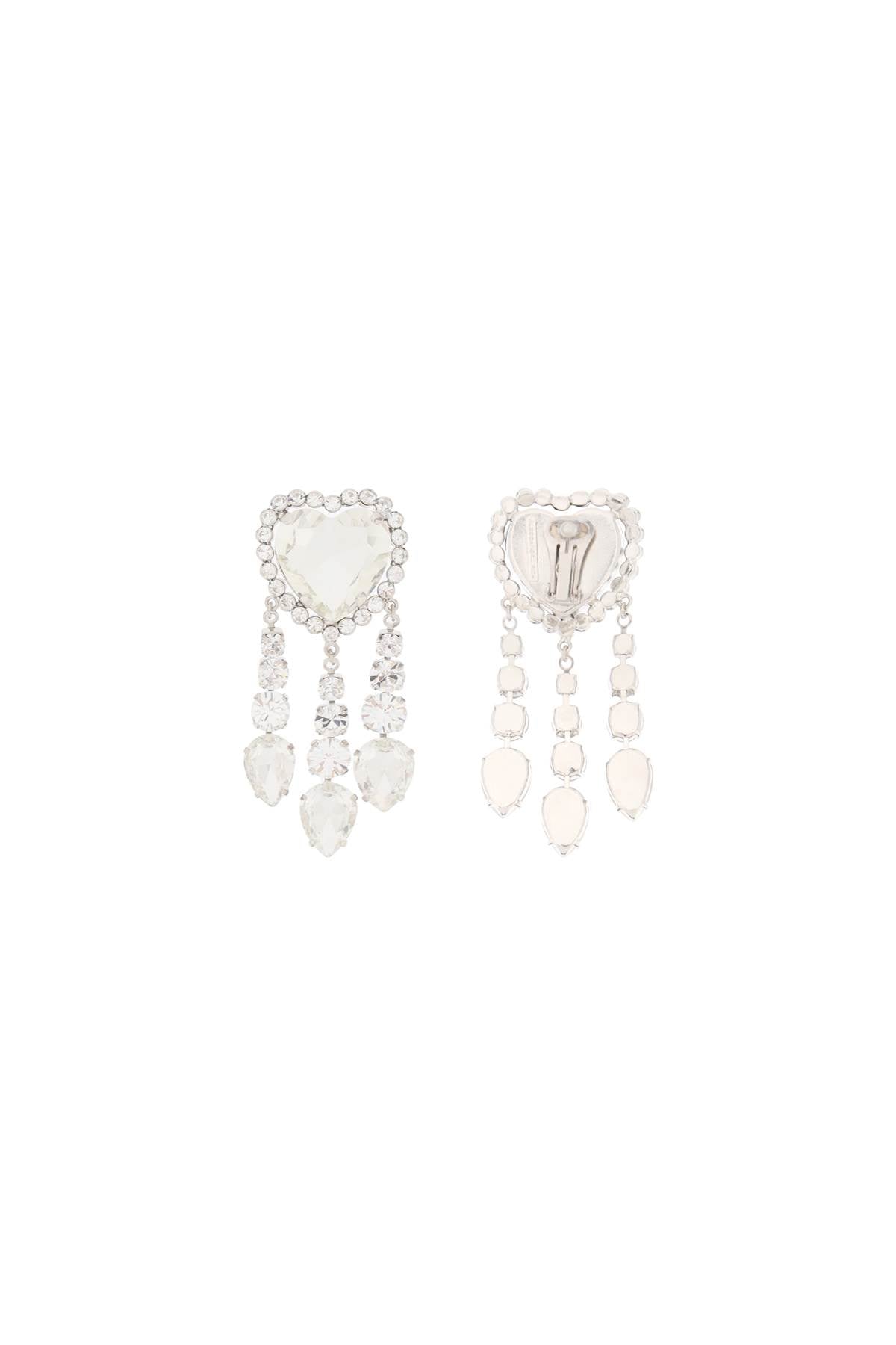 Alessandra Rich Alessandra rich heart earrings with pendants