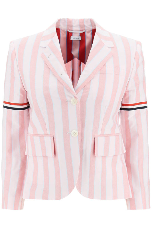 Thom Browne Thom browne striped blazed with tricolor details