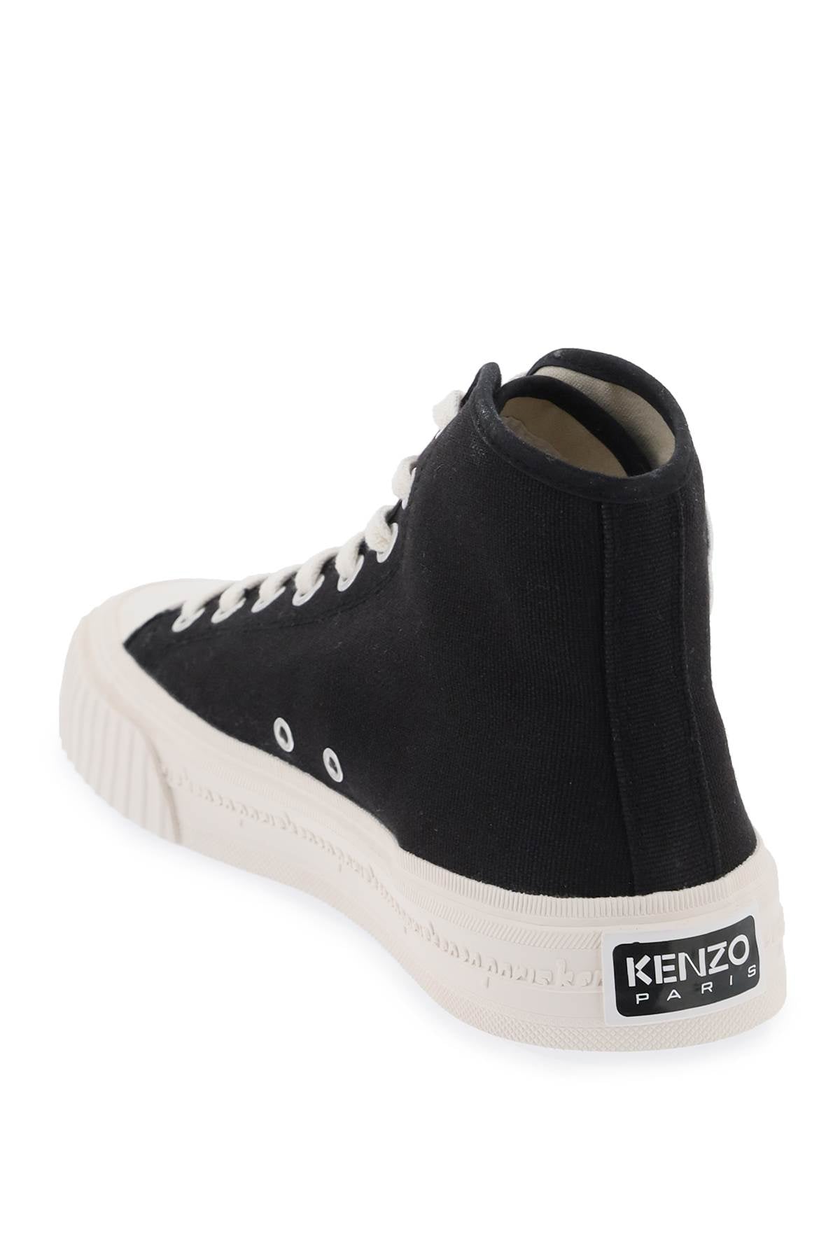 Kenzo Kenzo canvas kenzo foxy high-top sneakers