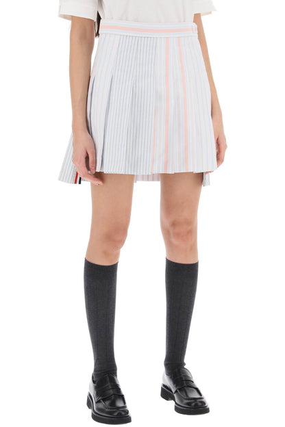 Thom Browne Thom browne funmix striped oxford mini skirt
