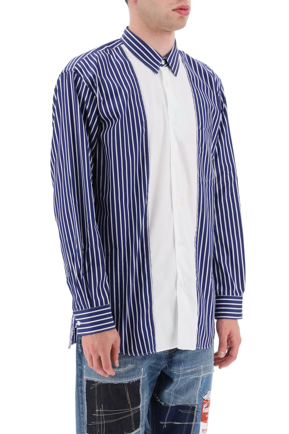 Comme Des Garcons Shirt Comme des garcons shirt striped cotton shirt