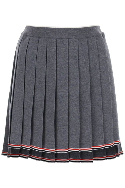 Thom Browne Thom browne knitted pleated mini skirt