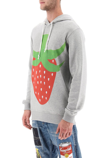 Comme Des Garcons Shirt Comme des garcons shirt strawberry printed hoodie