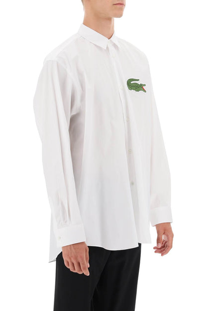 Comme Des Garcons Shirt Comme des garcons shirt x lacoste oversized shirt with maxi patch