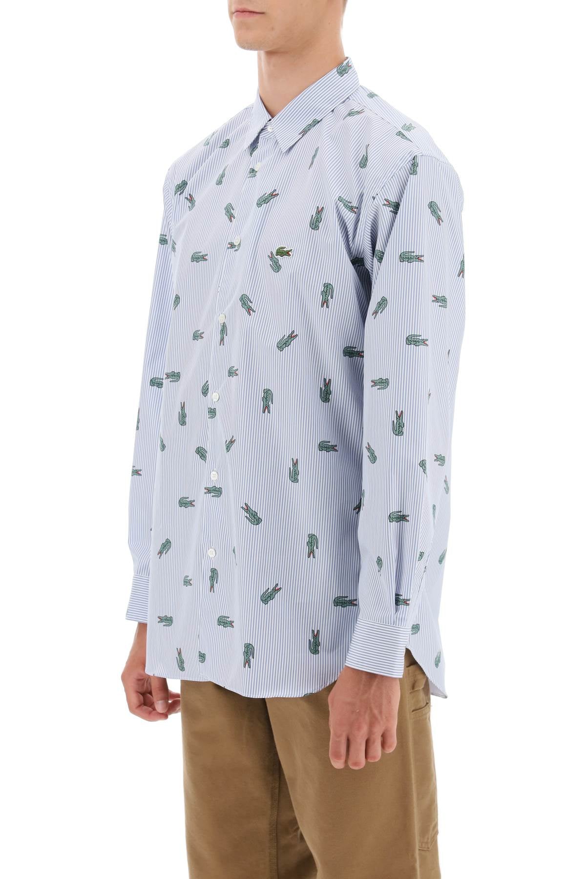 Comme Des Garcons Shirt Comme des garcons shirt x lacoste oxford shirt with crocodile motif