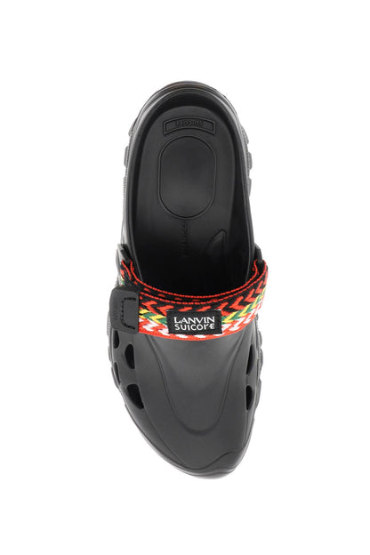 Lanvin Lanvin rubber clogs with multicolored strap